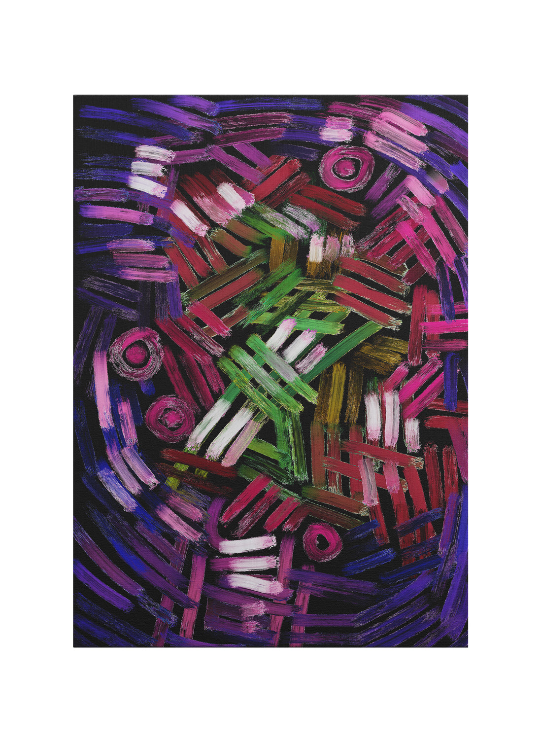 Renklerin Ritmi – Abstract Ekspresyonist Kanvas Tablo | Modern & Pop Art