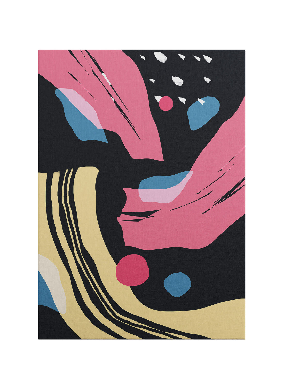 Renkli Akış – Abstract Modern Kanvas Tablo | Pop Art & Grafik