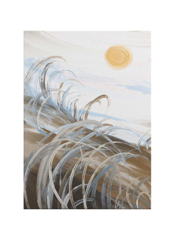 Rüzgârın Ritmi – Pastel Tonlu Soyut Kanvas Tablo