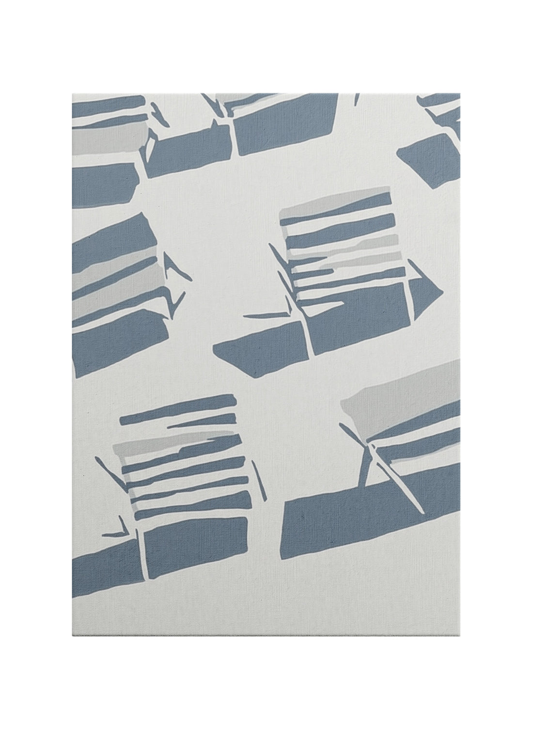 Sandalye Gölgeleri Soyut Minimalist Kanvas Tablo