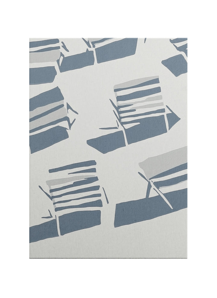 Sandalye Gölgeleri Soyut Minimalist Kanvas Tablo