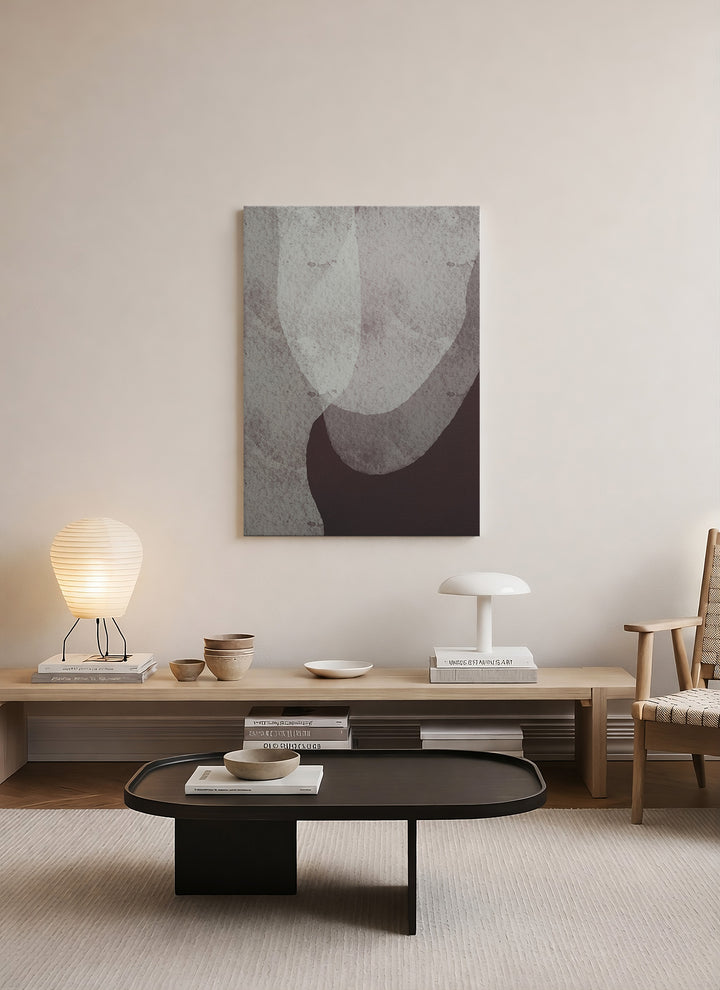 Sessiz Katmanlar – Modern Soyut Kanvas Tablo