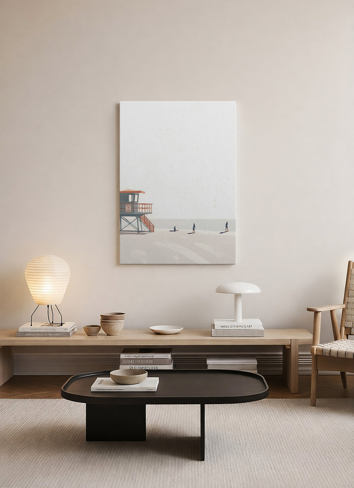 Sessiz Sahil Minimalist Kanvas Tablo