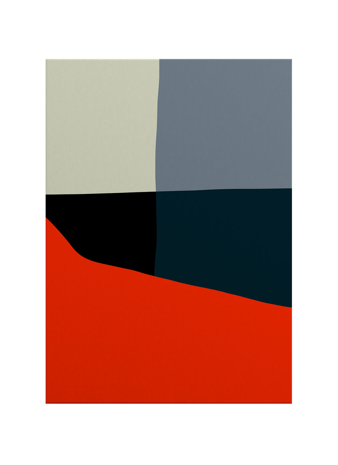 Sessiz Denge – Bauhaus Stil Modern Kanvas Tablo