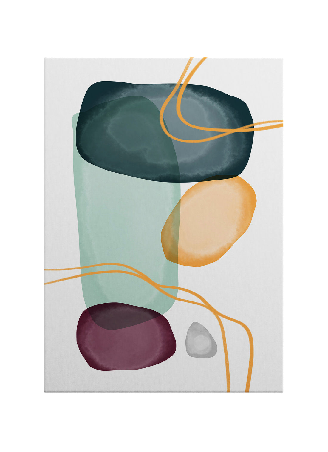 Sessiz Denge – Modern Soyut Kanvas Tablo