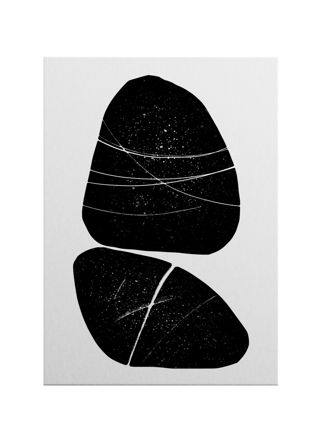 Sessiz Yüzey – Siyah Minimal Soyut Kanvas Tablo