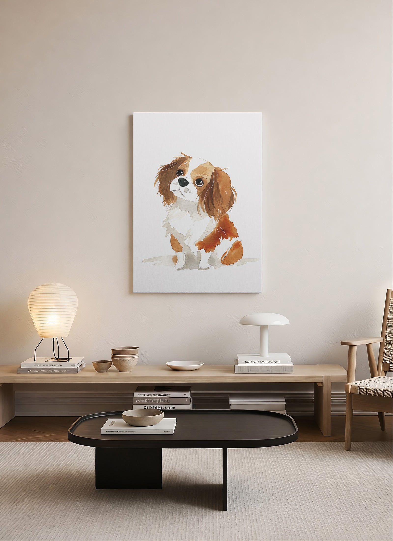 Sevimli Köpek Yavrusu Kanvas Tablo