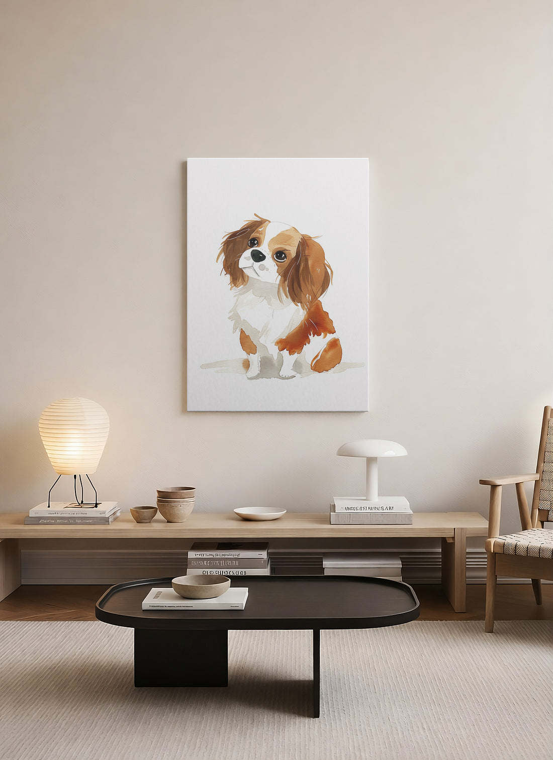 Sevimli Köpek Yavrusu Kanvas Tablo