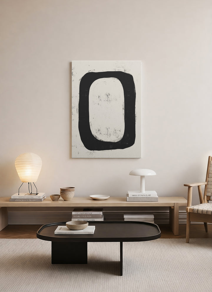 Siyah Çerçeve – Grafik Minimalist Kanvas Tablo