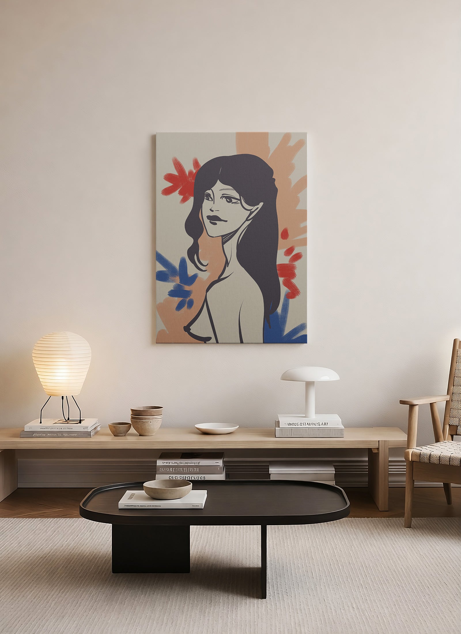 Soft Muse – Figüratif Modern Kanvas Tablo