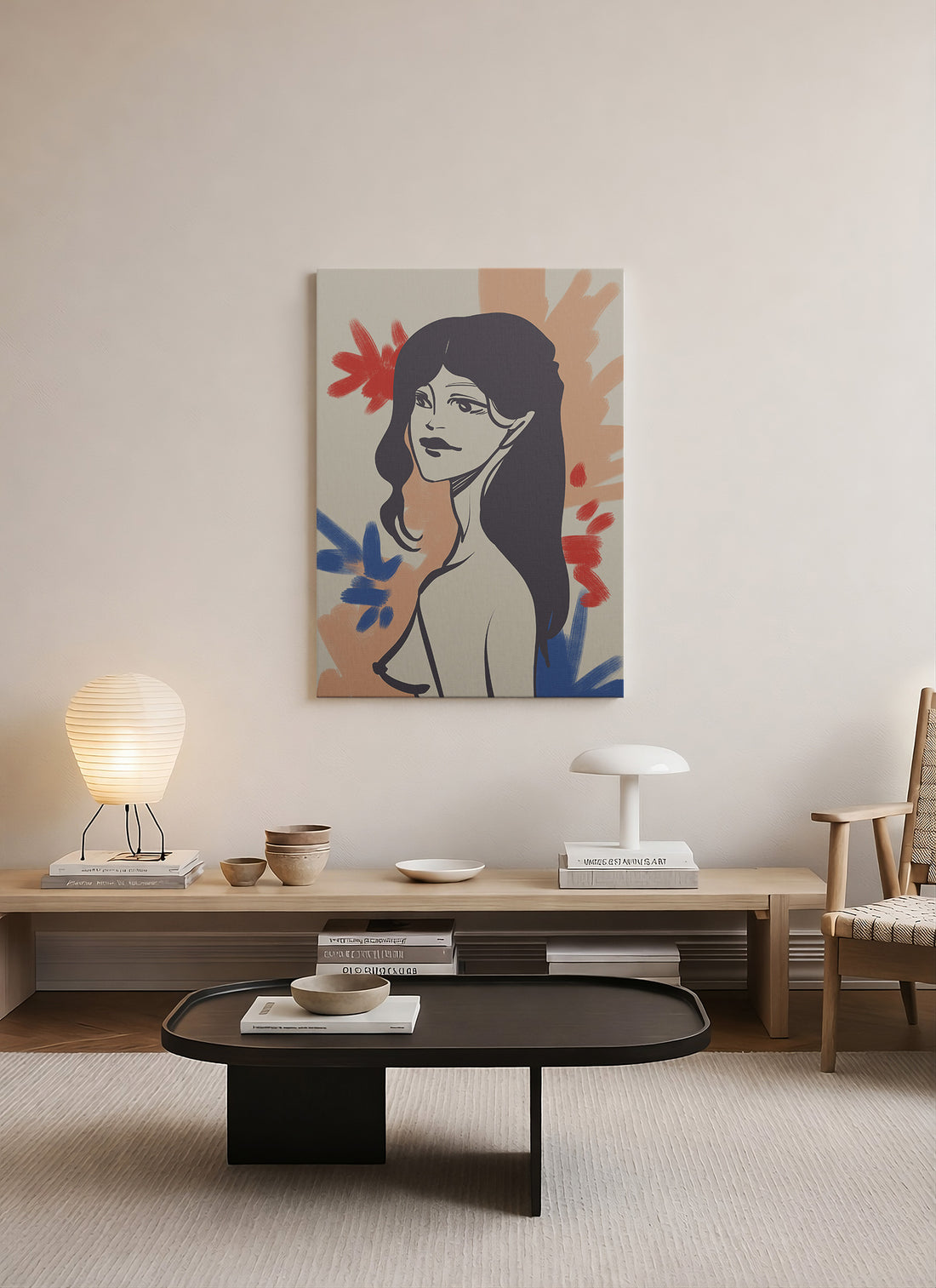 Soft Muse – Figüratif Modern Kanvas Tablo
