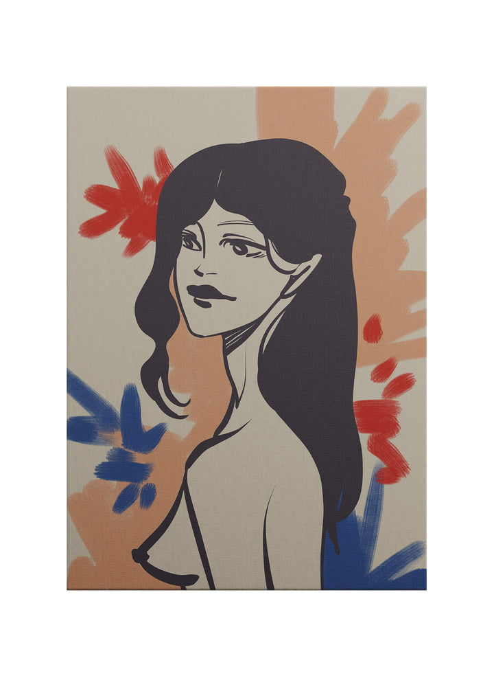 Soft Muse – Figüratif Modern Kanvas Tablo