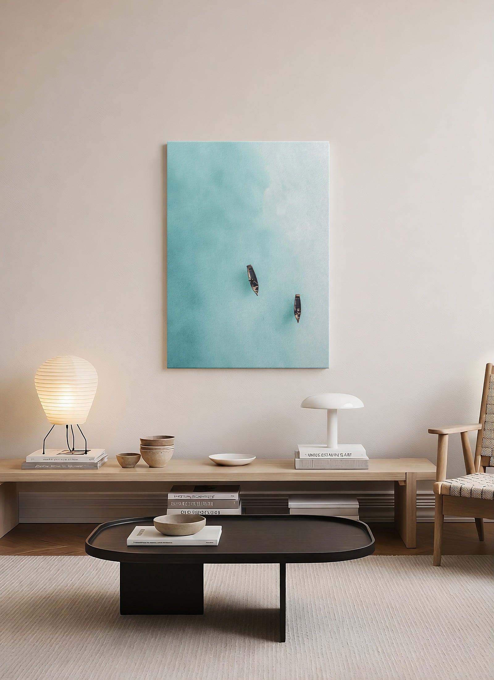 Sükûnet – Minimalist Deniz Fotoğrafı Kanvas Tablo