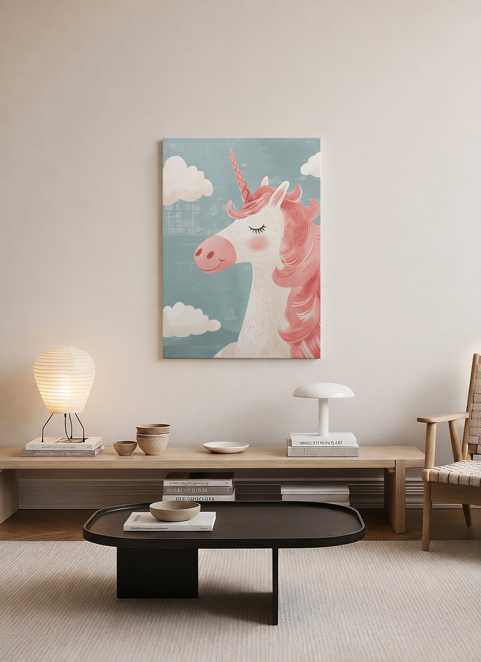 Unicorn Çocuk Odası Kanvas Tablo