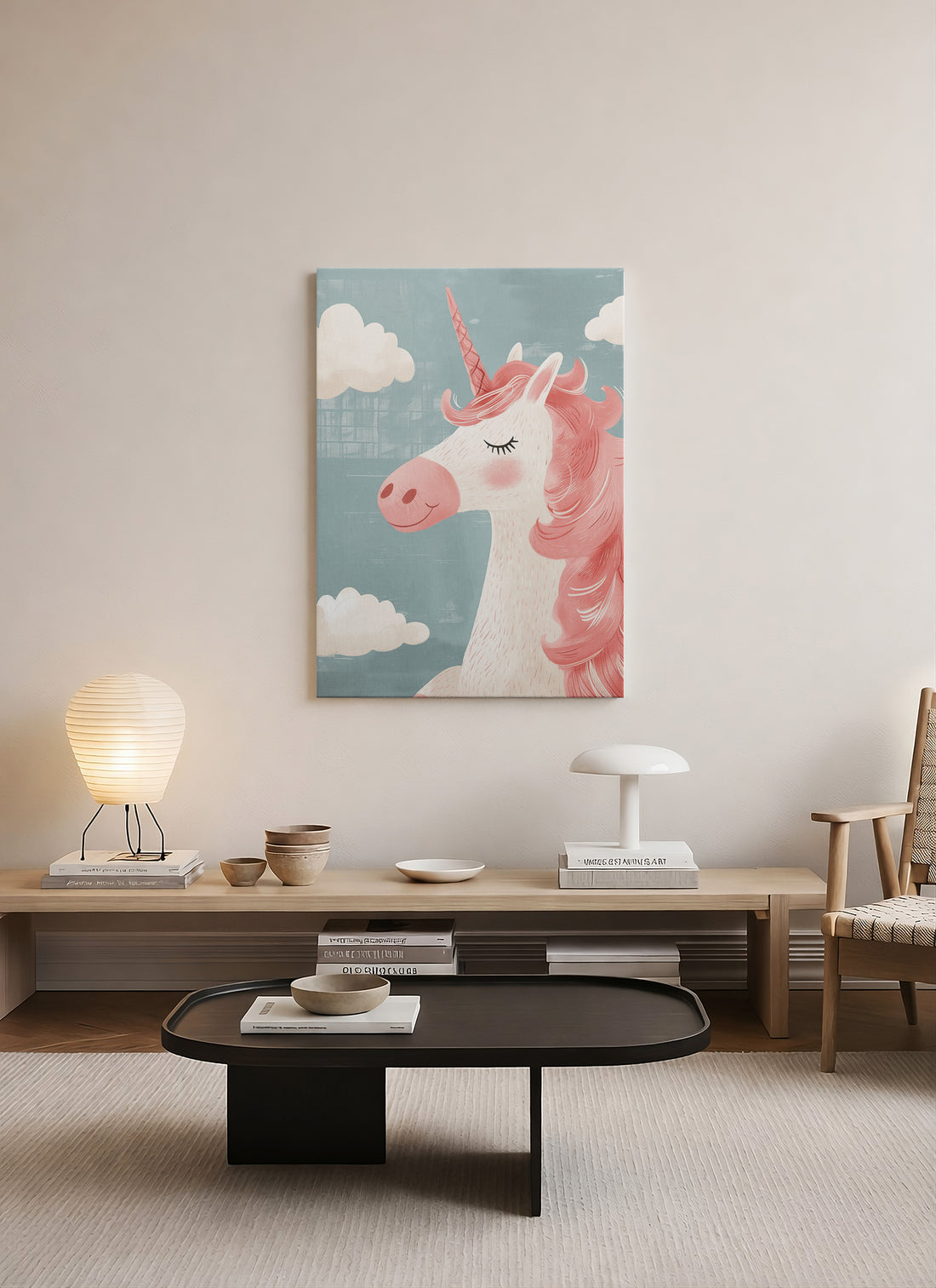 Unicorn Çocuk Odası Kanvas Tablo