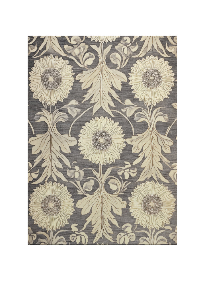 Vintage Ayçiçeği Desenli Klasik Kanvas Tablo