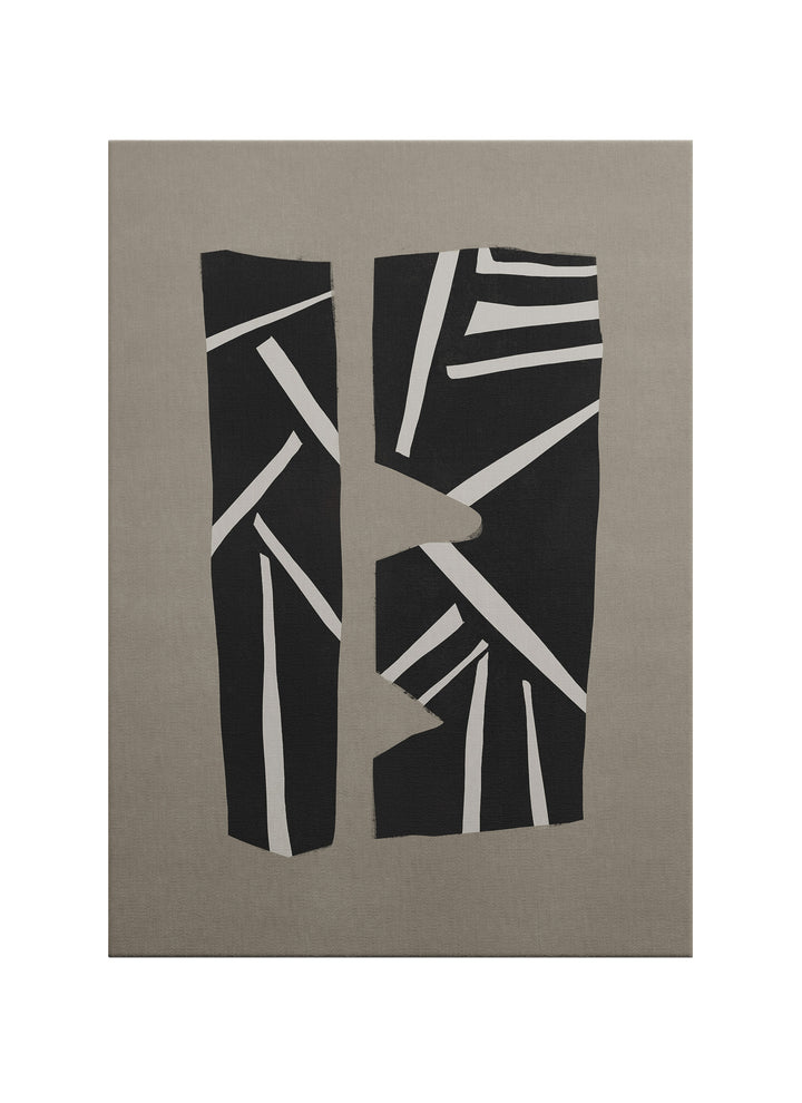 Yarık Denge – Modern Grafik Minimalist Kanvas Tablo