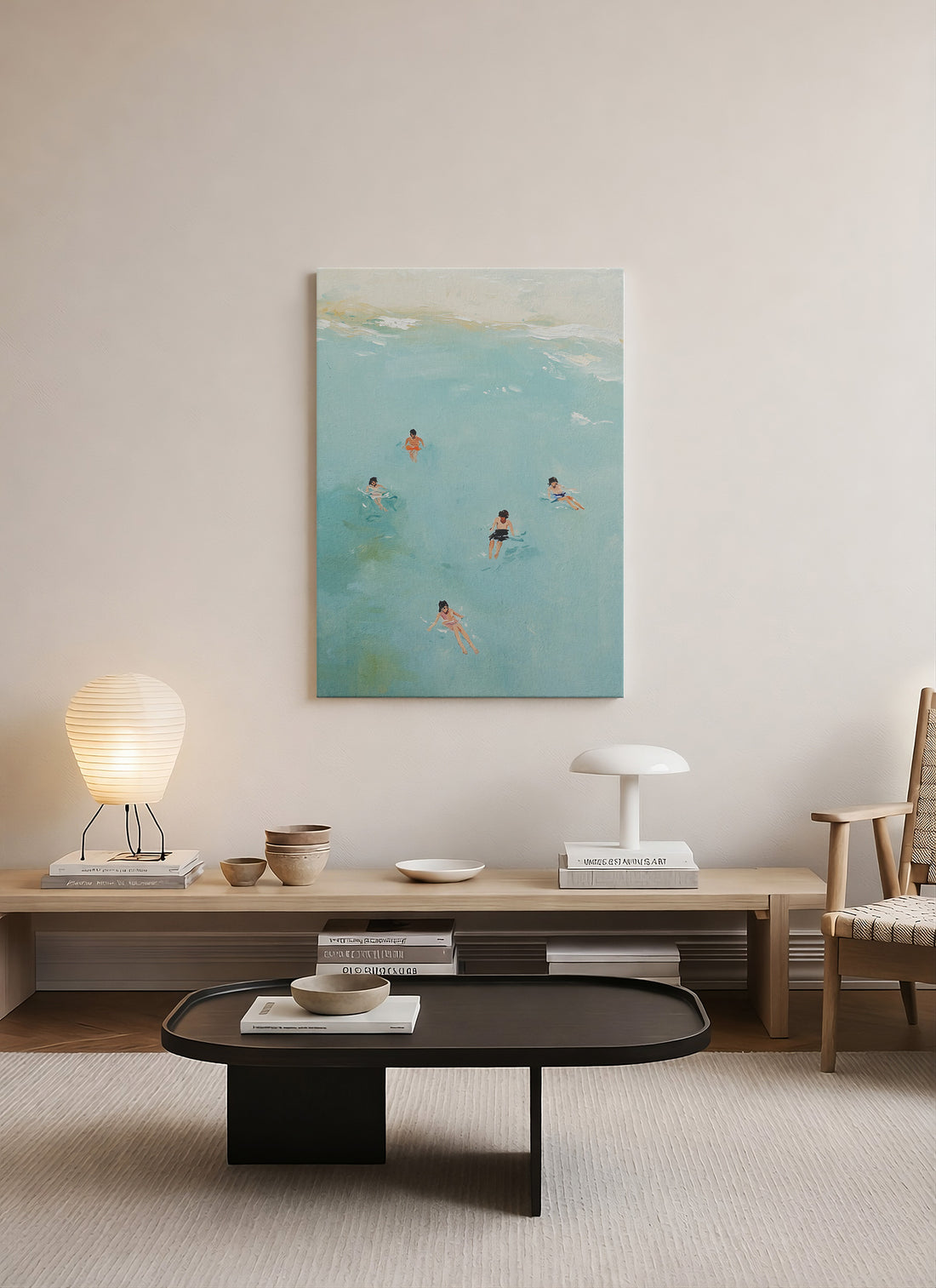 Yaz Öğlesi – Akdeniz Temalı Minimalist Kanvas Tablo