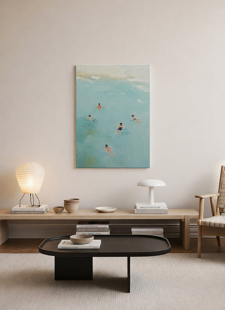 Yaz Öğlesi – Akdeniz Temalı Minimalist Kanvas Tablo