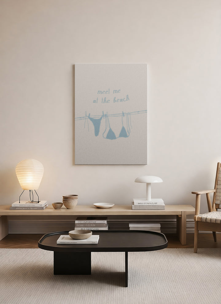 Yaz Temalı Minimalist Kanvas Tablo