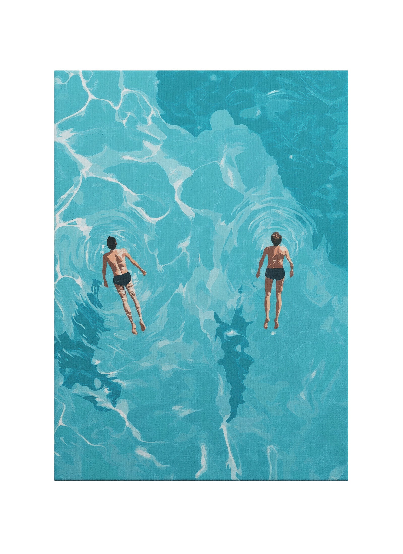 Yaz Sessizliği – Akdeniz Temalı Minimalist Kanvas Tablo