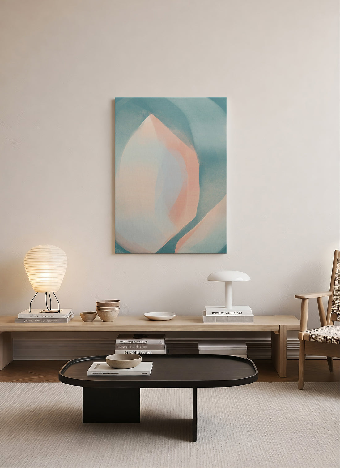 Yumuşak Geçiş – Minimalist Abstract Kanvas Tablo