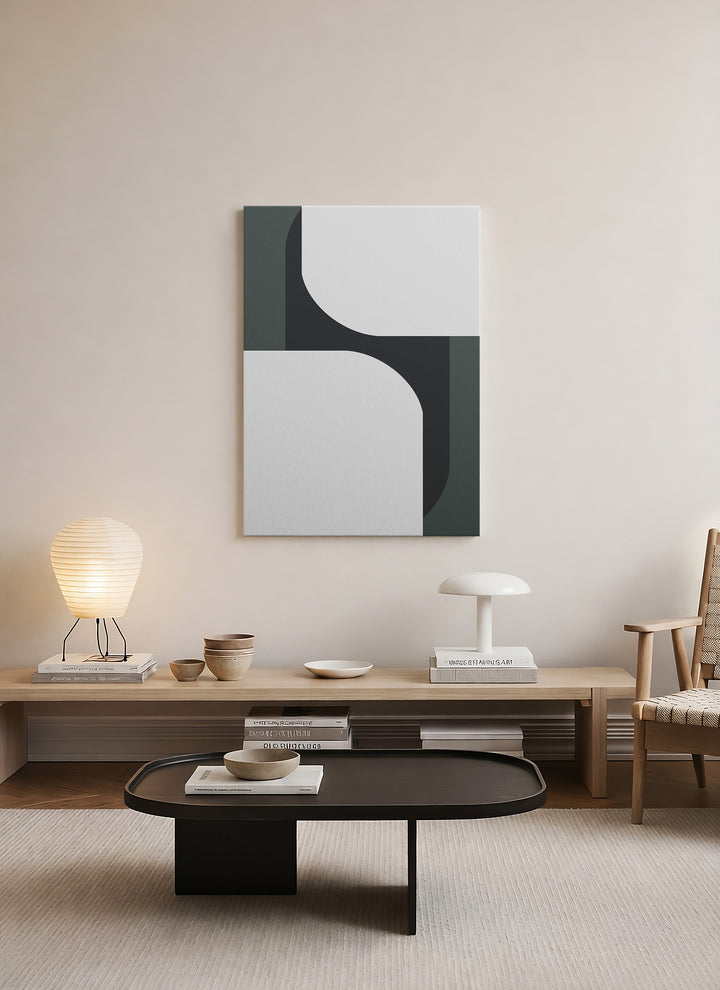 Yumuşak Geçiş – Minimalist Geometrik Kanvas Tablo