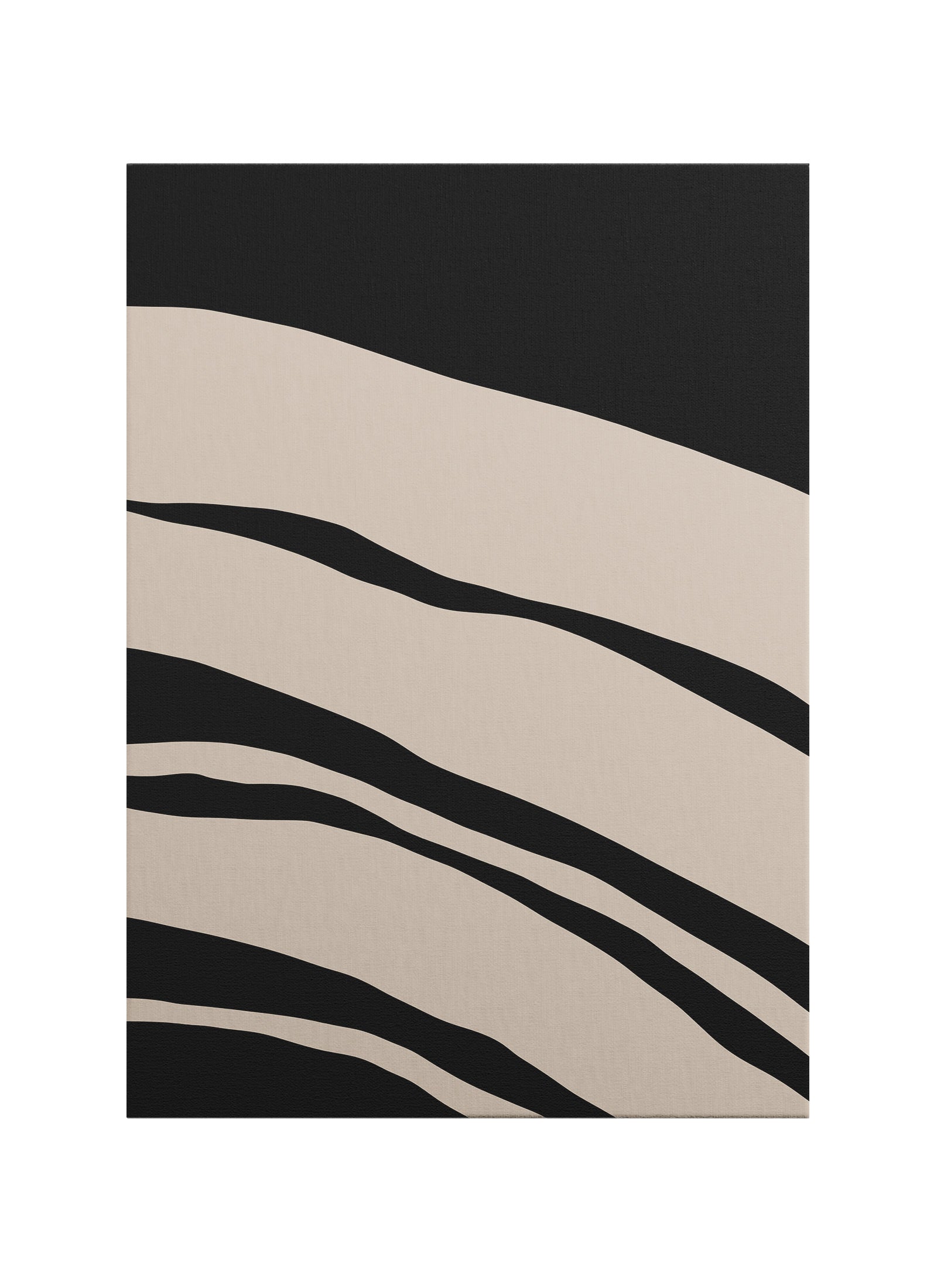 Yumuşak Dalgalar – Minimalist Soyut Kanvas Tablo