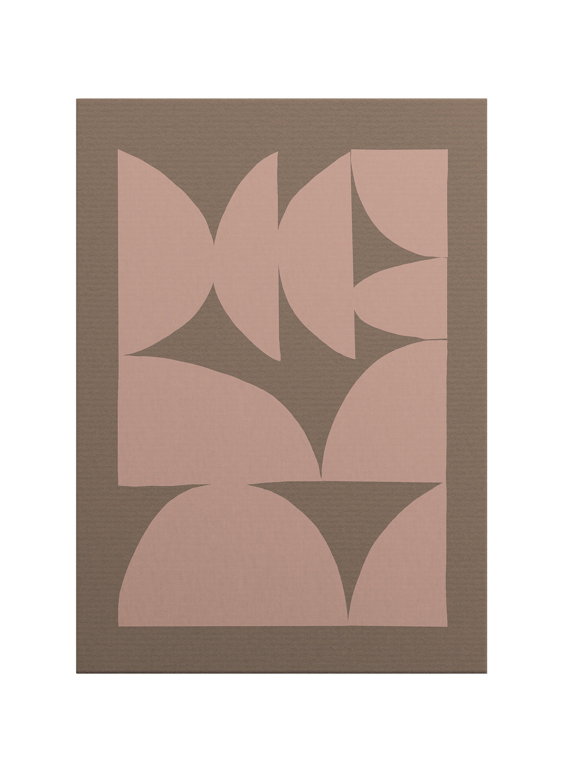 Yumuşak Formlar – Minimalist Geometrik Kanvas Tablo